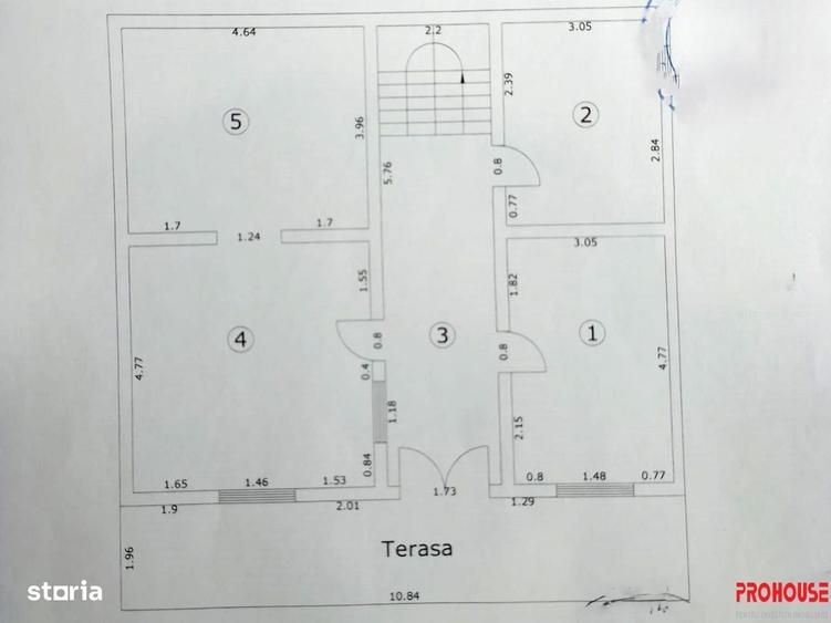 Casă cu 4 camere decomandat în Rădeana