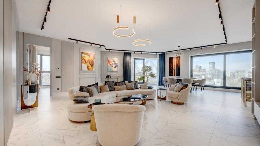 Apartament cu 6 camere decomandat, mobilat în Barbu Văcărescu
