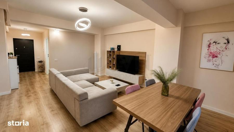 Apartament cu 3 camere semidecomandat, mobilat în Sisești