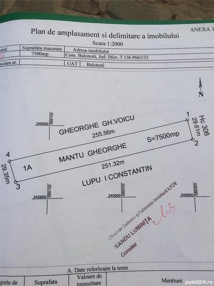 Teren în Balotești