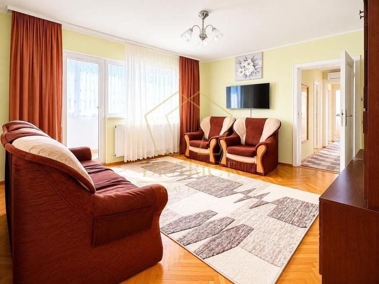 Apartament cu 3 camere decomandat, mobilat în Girocului