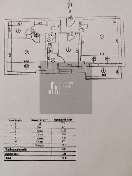 Apartament cu 2 camere decomandat în Rahova