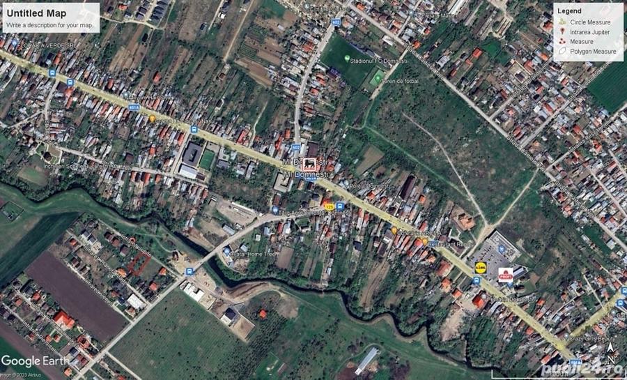 Teren de 1000 mp, în Domnești