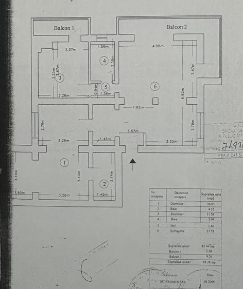 Apartament cu 3 camere decomandat în Târgu Cucu