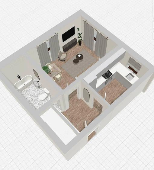 Apartament cu 2 camere decomandat în Central