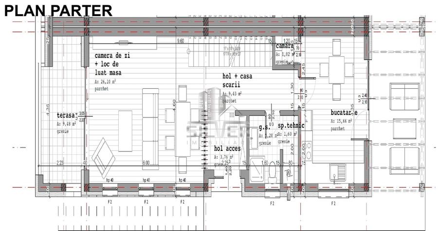 Duplex cu 4 camere cu Canalizare în Iris
