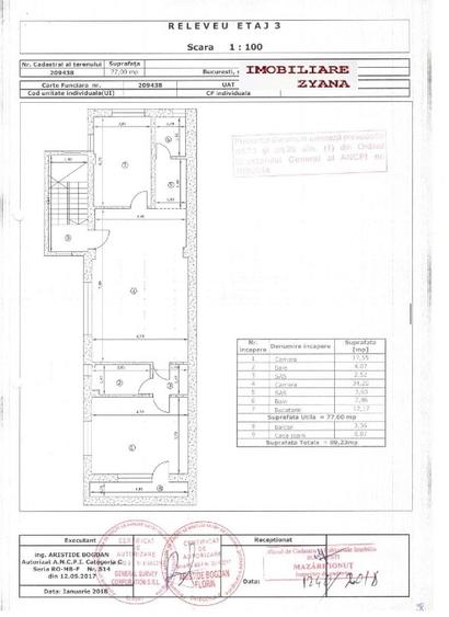 Apartament cu 3 camere semidecomandat în Floreasca