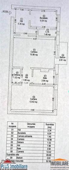 Apartament cu 2 camere în Tipografilor