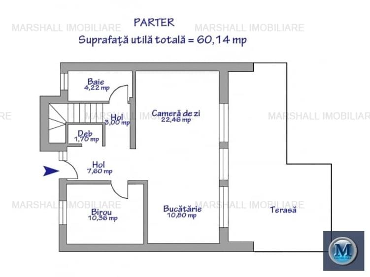 Casă cu 5 camere cu Canalizare în Bucov