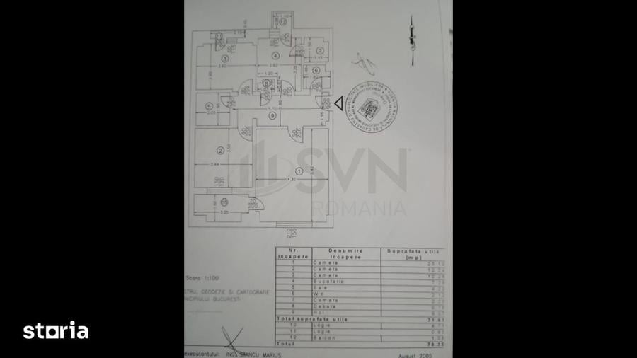 Apartament cu 3 camere în Vitan