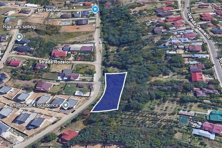 Teren Construcții intravilan de 1299 mp, în Geamăna
