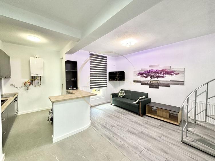 Apartament cu 2 camere semidecomandat, mobilat în Dorobanților