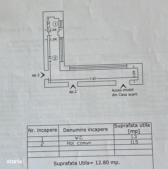 Apartament cu 3 camere în Ultracentral