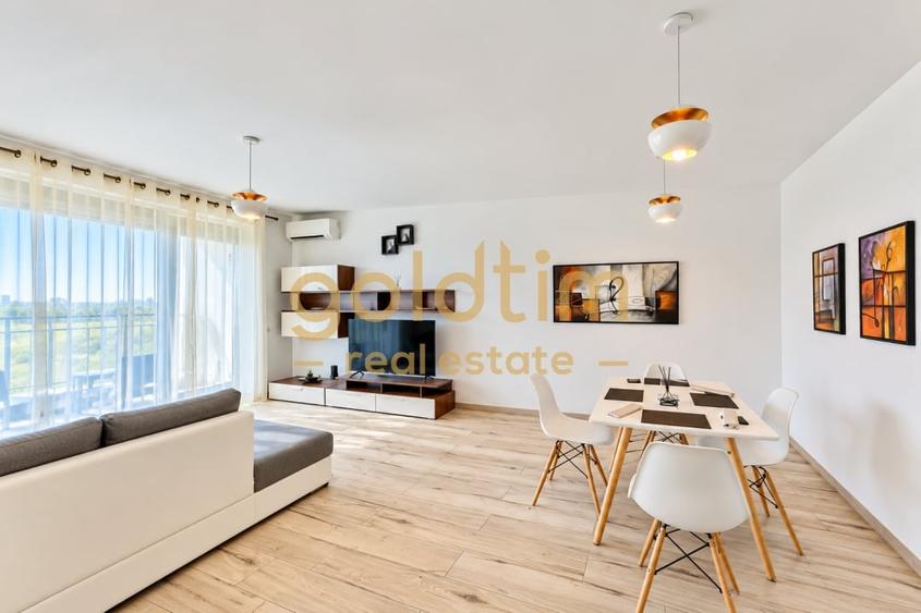 Apartament cu 2 camere semidecomandat, mobilat în Sisești