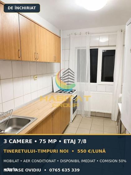 Apartament 3 Camere de Inchiriat TineretuluiTimpuri Noi ! - 8