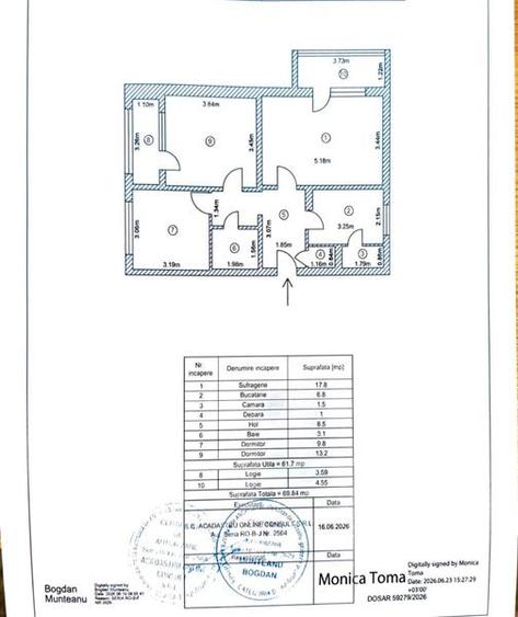 3 camere  Metrou Romancierilor - renovat - comision zero - 10