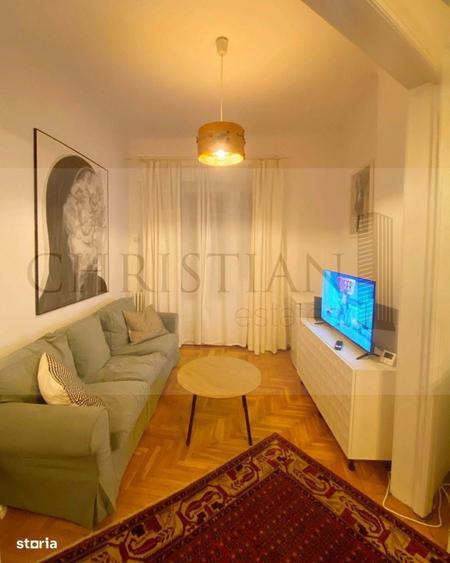 Apartament cu 2 camere semidecomandat, mobilat în Brezoianu
