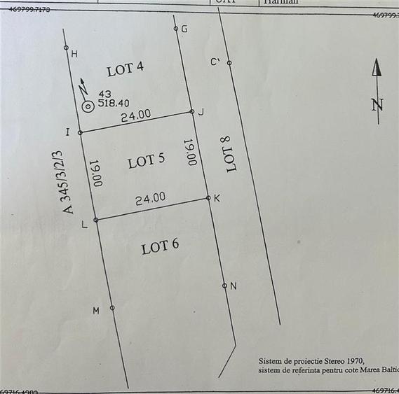 Teren Construcții intravilan de 456 mp, în Hărman