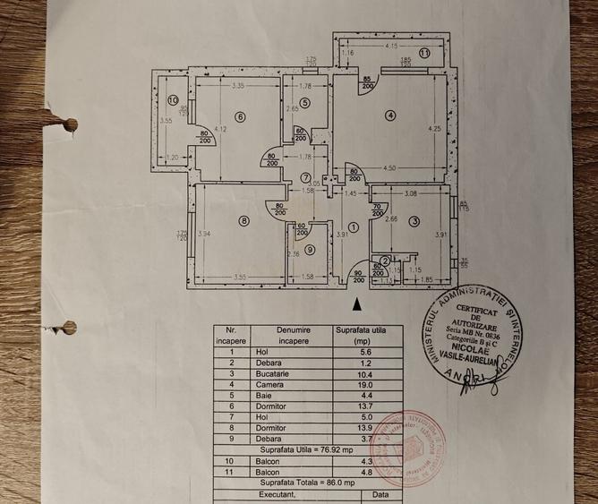 3 Camere 86 m.p. Decomandat Parter Zona Pacii - Str Părăluțelor - 14