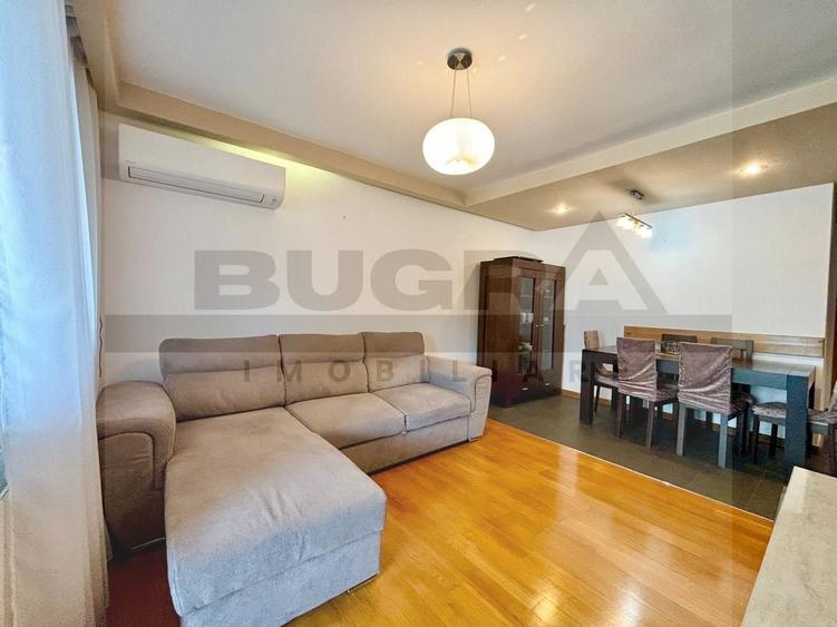 Apartament cu 3 camere semidecomandat, mobilat în Andrei Mureșanu