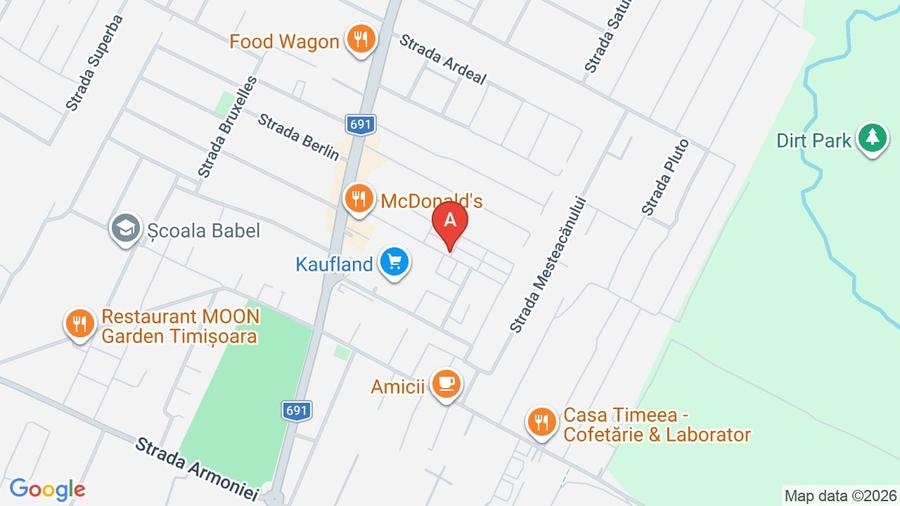 Apartament cu 2 camere, mobilat în Dumbrăvița