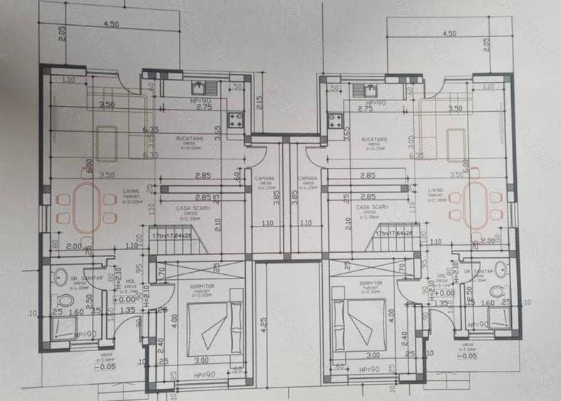 Duplex cu 4 camere cu Teren 315 Mp în Moșnița Nouă