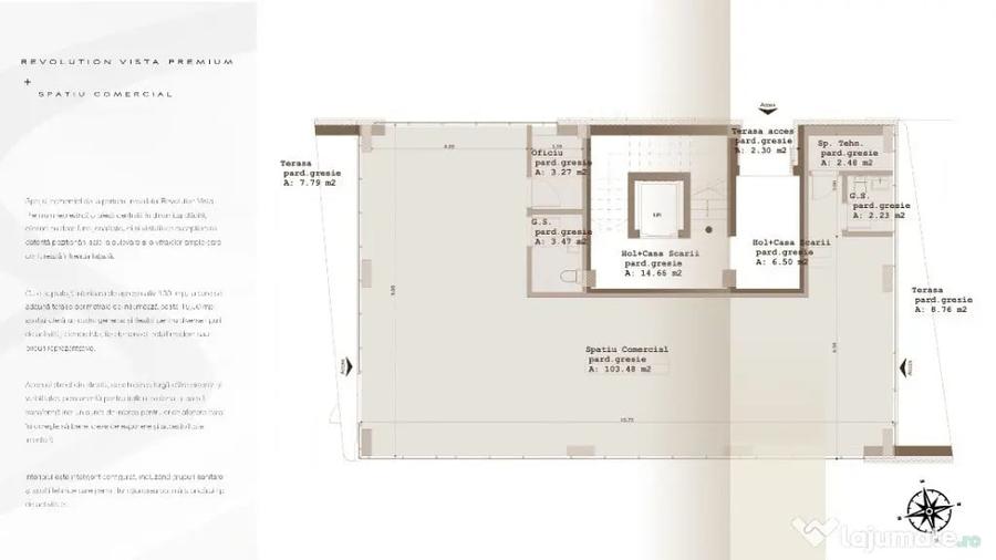 Apartament cu 2 camere decomandat în Republicii