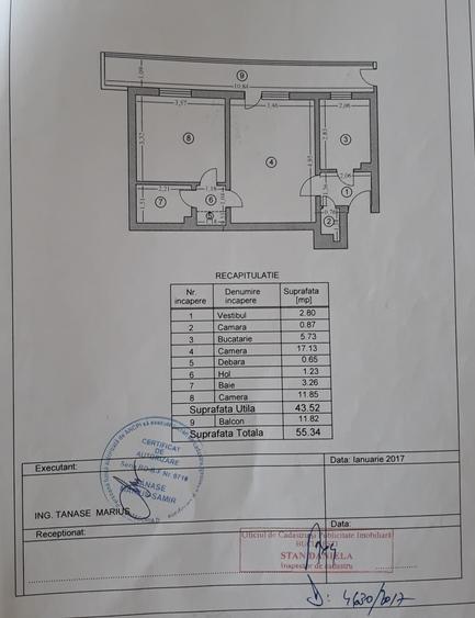 Apartament cu 2 camere semidecomandat, mobilat în Drumul Taberei