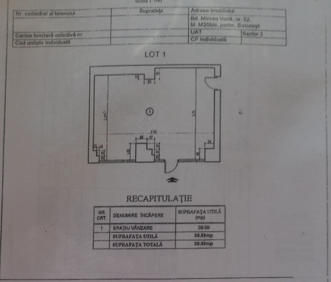 Spațiu comercial, de 40 mp, în Ultracentral