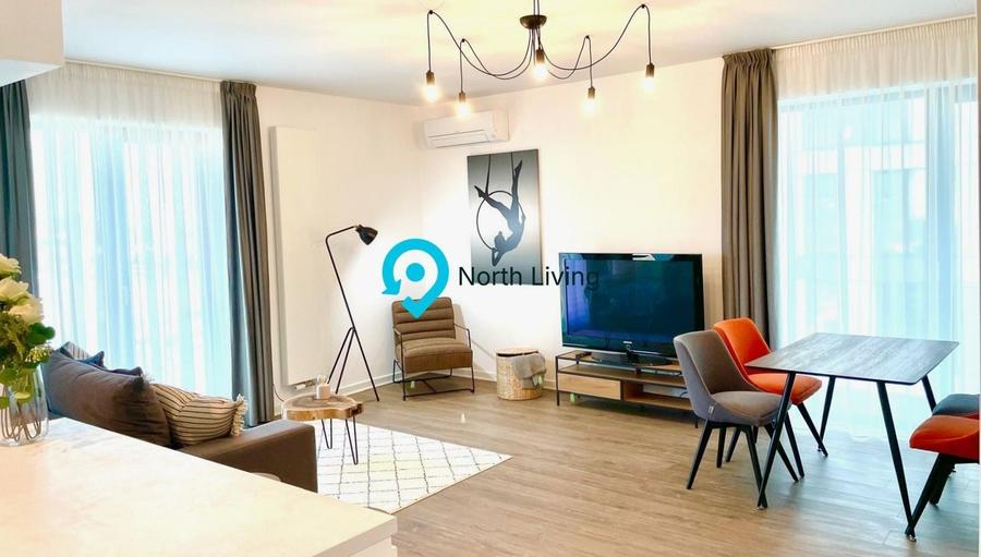 Apartament cu 2 camere semidecomandat, mobilat în Aviației