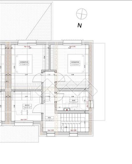 Duplex cu 4 camere cu Canalizare în Șura Mică