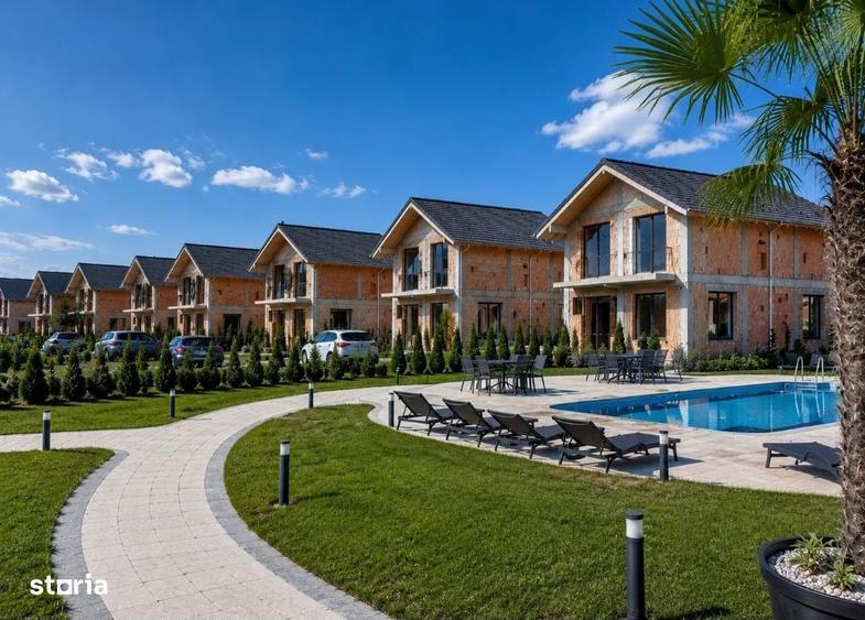 Case noi la cheie sau la rosu,teren 700 mp,perfect dret in Sangeorgiu - 6