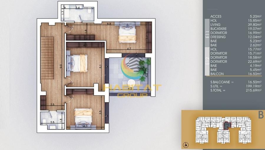 Apartament cu 5 camere decomandat în Theodor Pallady