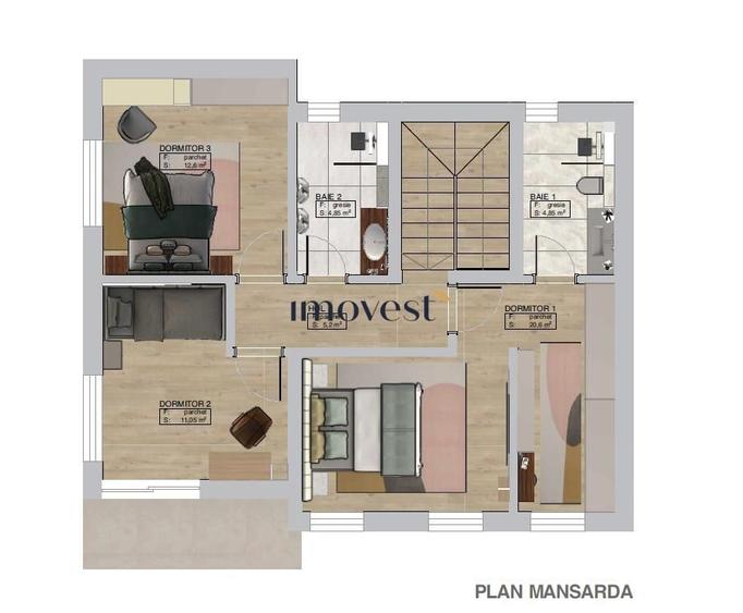 Casa Noua P+M in Bercu Rosu, Satu Mare 3 Dormitoare, 3 Bai, Terasa si - 1