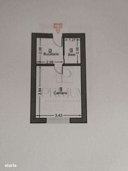 Garsonieră decomandată în Complex Studențesc