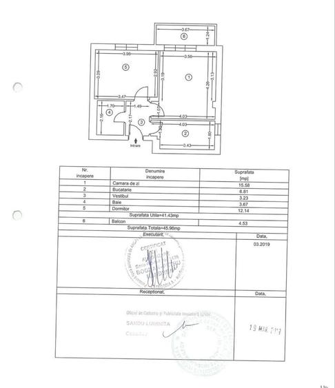 Apartament cu 2 camere decomandat în Crețuleasca