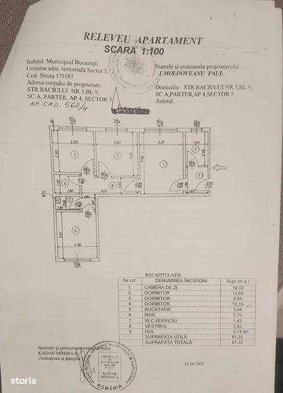 Apartament cu 4 camere in Ferentari, sector 5 - 6