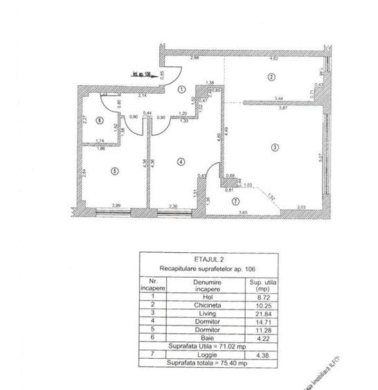 Apartament cu 3 camere decomandat, mobilat în Dobroești