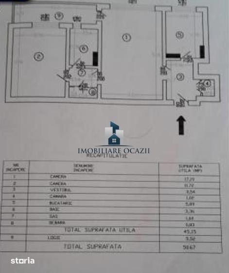 Apartament cu 2 camere semidecomandat în Berceni — fotografia 1