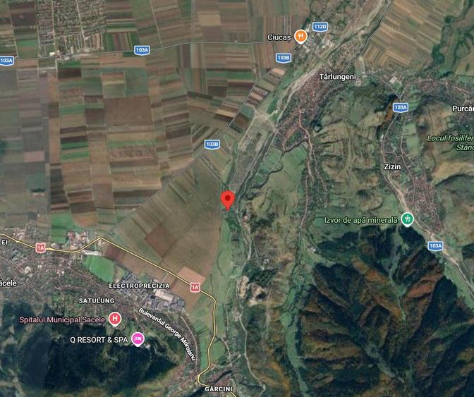 Teren Construcții intravilan de 1051 mp, în Tărlungeni