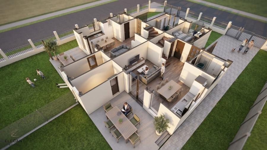 Duplex cu 4 camere cu Canalizare în Ghiroda