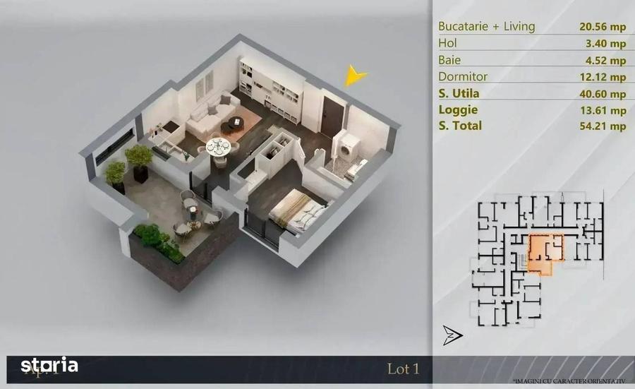 Titan Gura Badicului 2 camere tip studio Ansamblu Nou - 5