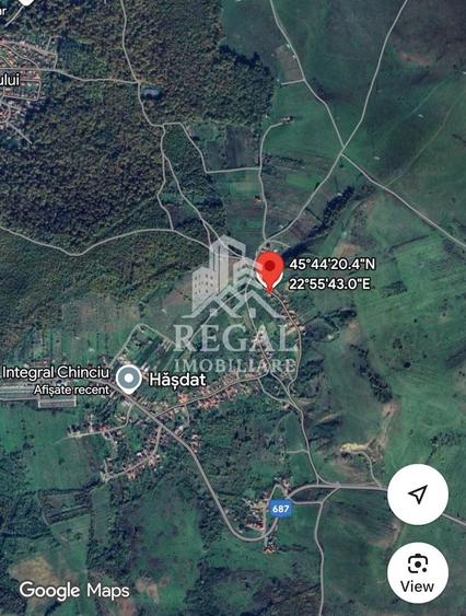 Teren Construcții intravilan de 1946 mp, în Hășdat