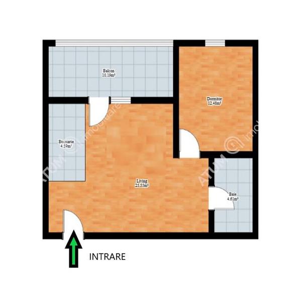 Apartament cu 2 camere decomandat, mobilat în Arhitecților - Calea Cisnădiei
