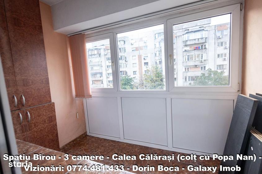 BIROU 3 Camere NEMOBILAT - CALEA CALARASI - Centrala proprie - 17
