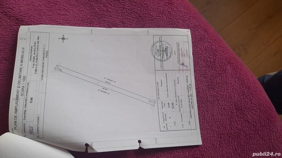 Teren de 7060 mp, în Periș