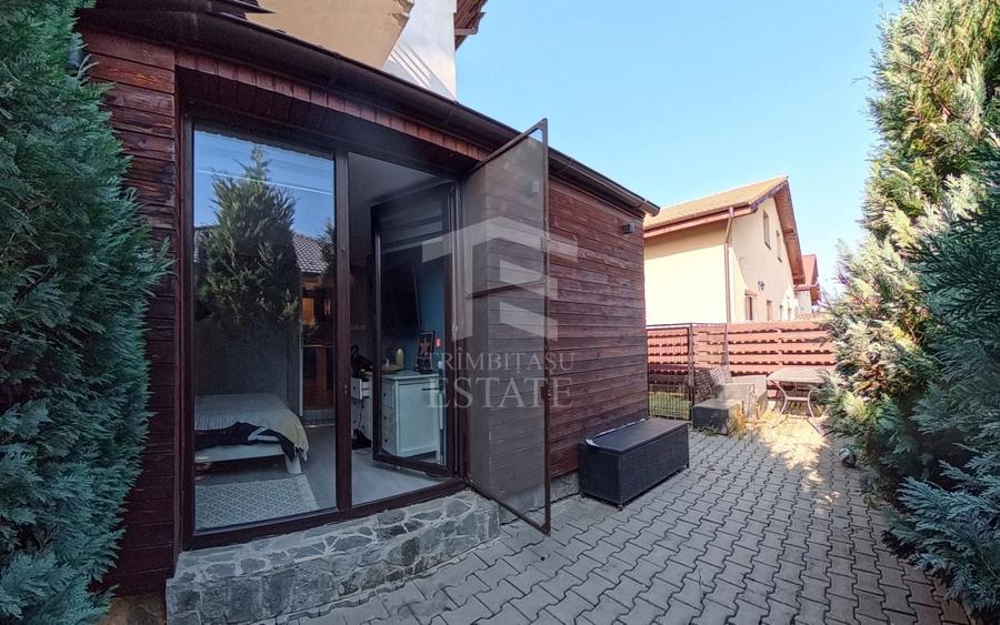 Apartament cu 2 camere semidecomandat, mobilat în Sânpetru