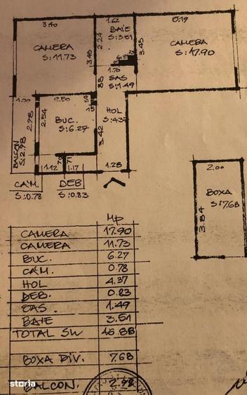 Apartament 2 Camere, Renovabil, 47mp, Zona Dionisie Roman - 4