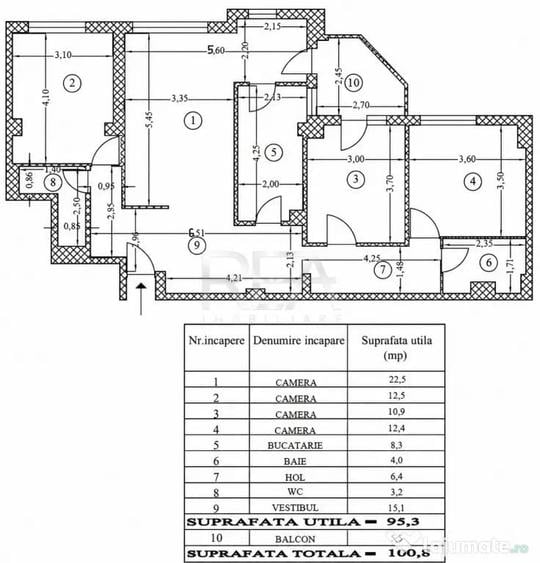 4 camere decomandat - bloc 1984 - Parcul Kiseleff - 3