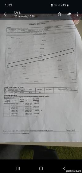 Teren de 5000 mp, în Parța